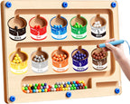 Wooden Magnetic Color & Number Maze Board