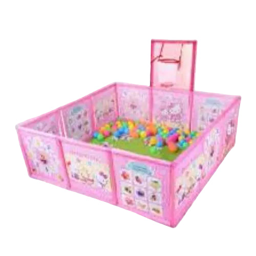 Hello Kitty Foldable Ball Pit with Basketball Hoop
