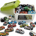 Mini Pull-Back Cars Set with Storage Box - 50 Pc