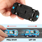 Mini Pull-Back Cars Set with Storage Box - 50 Pc