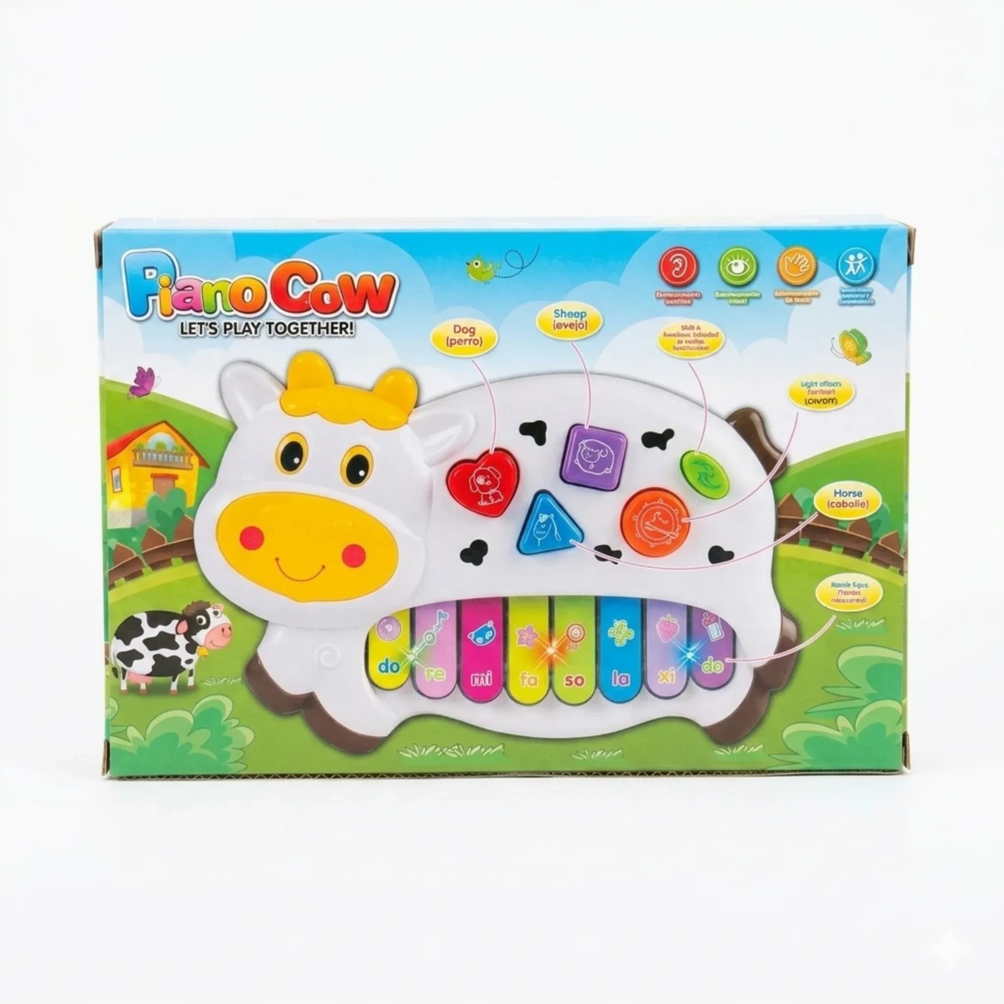 Piano Cow Musical Toy