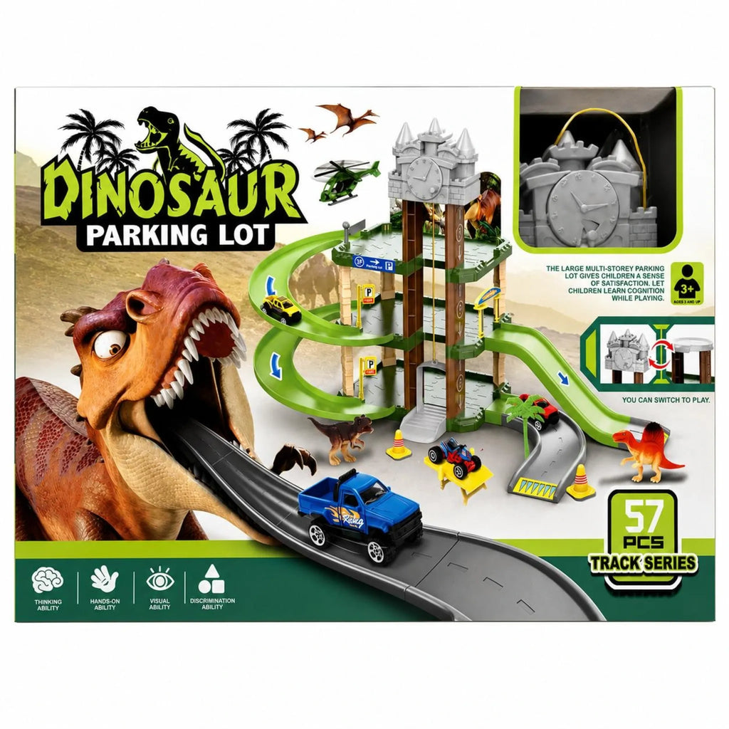 Dinosaur Parking Lot Track Set