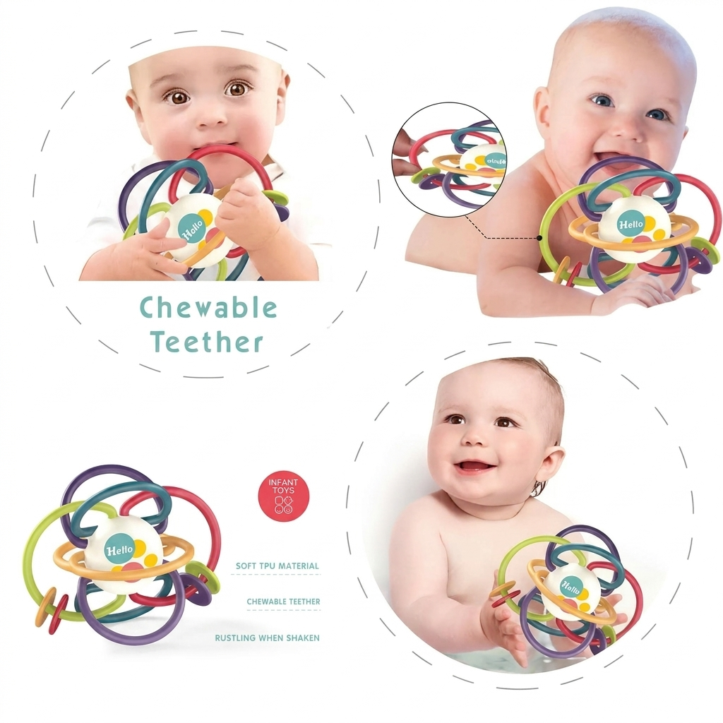 Multi-sensory Baby Teether Ball