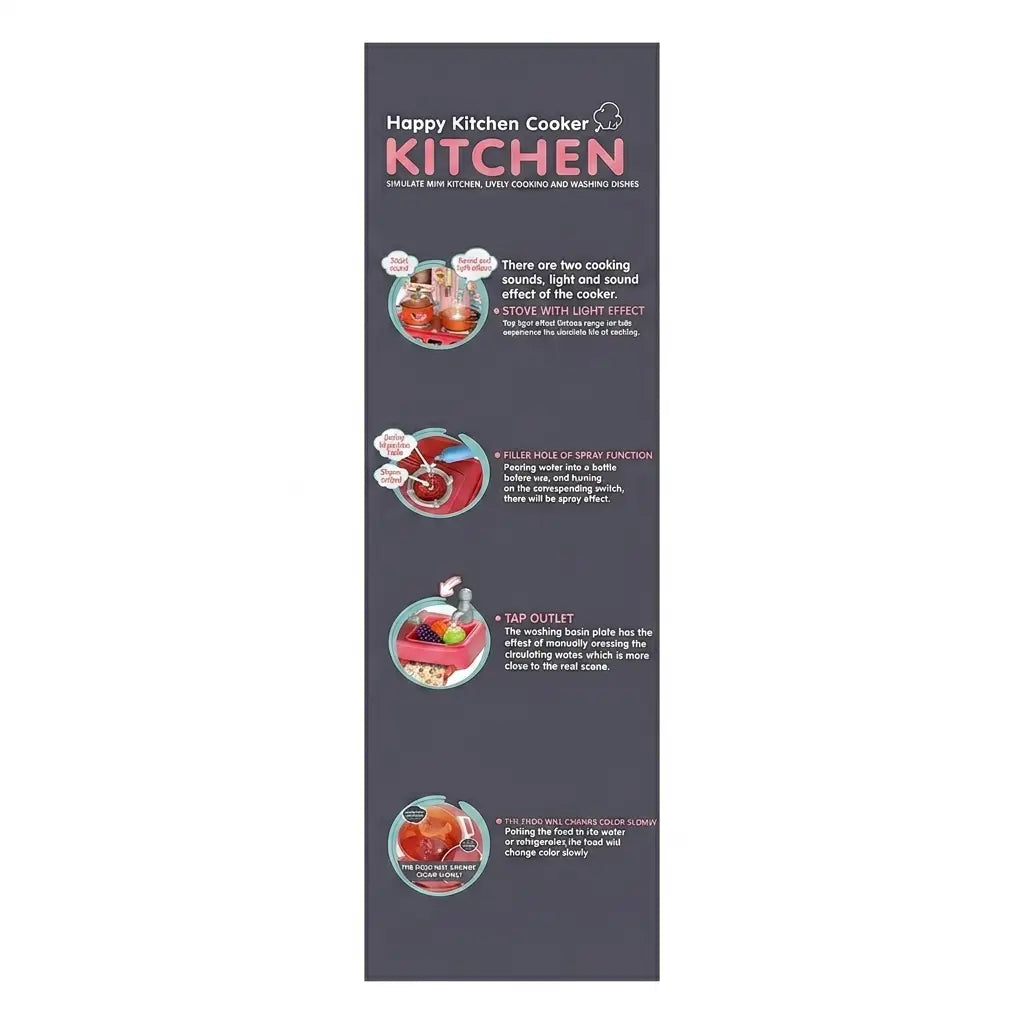 Happy Kitchen Cooker Playset - 42 Pcs