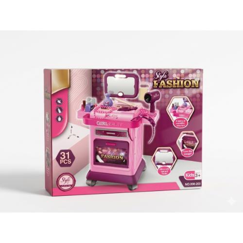 Style Fashion Girl Beauty Makeup Vanity Trolley