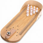Wooden Mini Tabletop Bowling