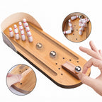 Wooden Mini Tabletop Bowling
