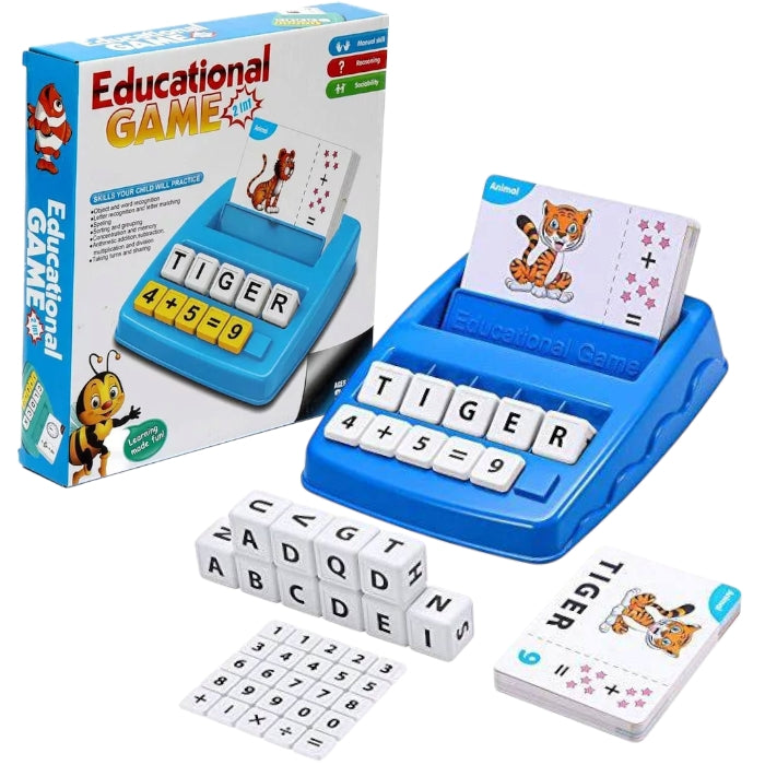 2 in 1 Spelling Math Educational Game
